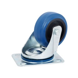 Adam Hall 372081Ball-bearing Swivel Castor With Plate - ∅80 mm