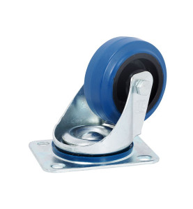 372081Ball-bearing Swivel Castor With Plate - 80 mm