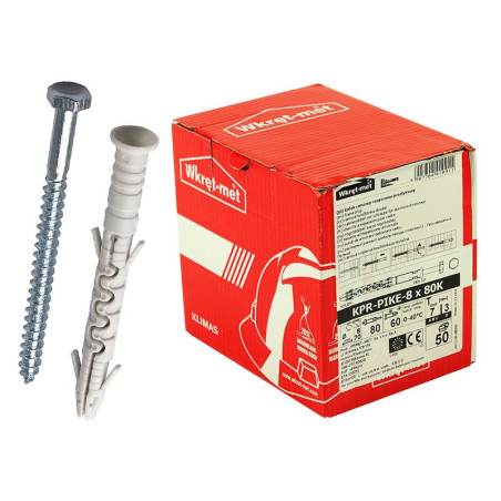 Wkret-met KPR-PIKE K Frame Plug With Hex Head Screw - ∅8 x 65 mm, 50 pcs