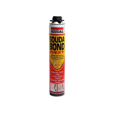 Полиуретанова лепилна пяна със слабо раздуване Soudal Soudabond Easy