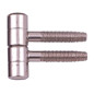 Screw Door Hinge - 16 mm, Nickel
