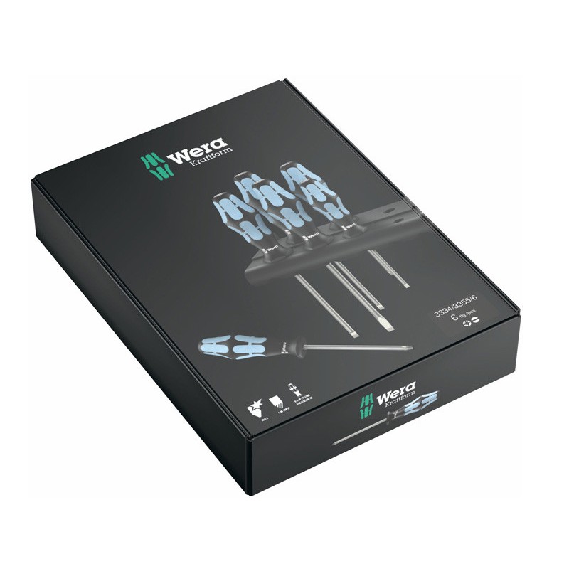 Wera Kraftform Plus 3334/3355/6 Screwdriver Set Wera Kraftform Plus 3334/3355/6 Screwdriver Set