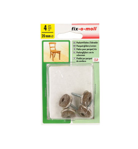 Fix-o-moll Parquet-gliders With Screw - 4 pc.