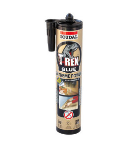 Бързо втвърдяващо се монтажно лепило подсилено с фибри Soudal T-rex