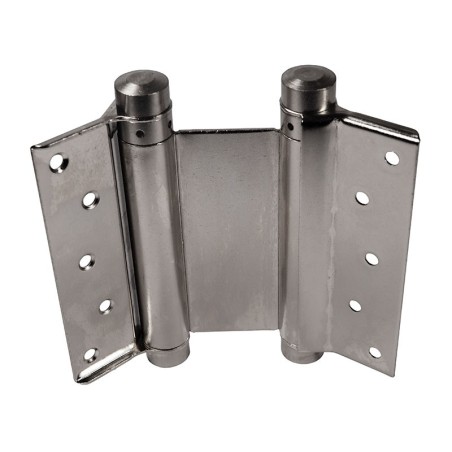 IBFM Double Acting Spring Hinge - 125 mm, Nickel, Up to 27 kg doors