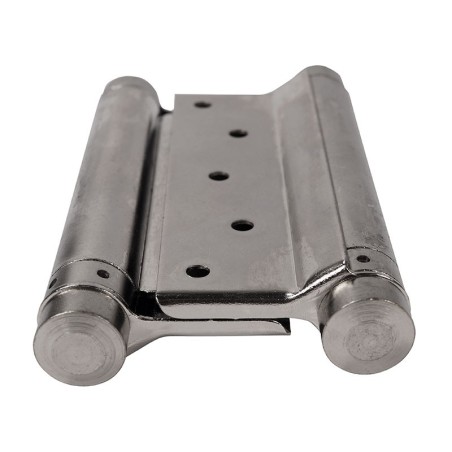 IBFM Double Acting Spring Hinges Set - 125 mm, Nickel, Up to 27 kg doors