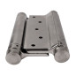 IBFM Double Acting Spring Hinges Set - 125 mm, Nickel, Up to 27 kg doors