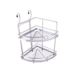2-tier Kitchen Hanging Wire Corner Spice Rack