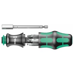 Компактна отвертка Wera Kraftform Kompakt 28 SB - Пуш механизъм