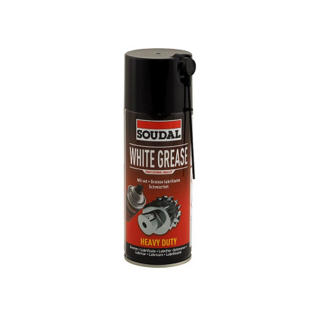 Смазочен спрей с бяла грес Soudal White Grease