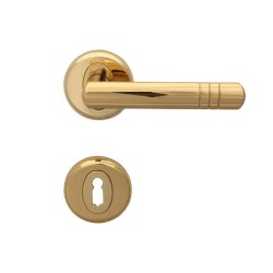 Wega Door Handle - For Standart Key, Gold