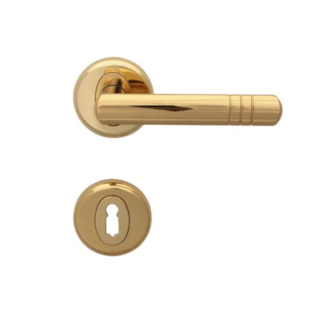 Wega Door Handle - For Standart Key, Gold