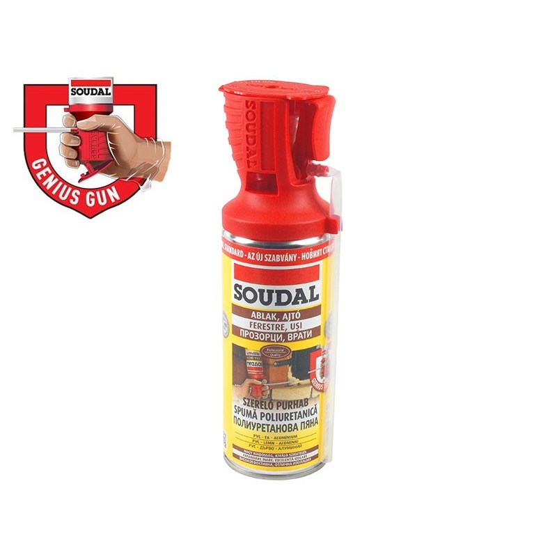 Soudal Genius Gun Polyurethane Handwork Foam - 300 ml Soudal Genius Gun Polyurethane Handwork Foam - 300 ml