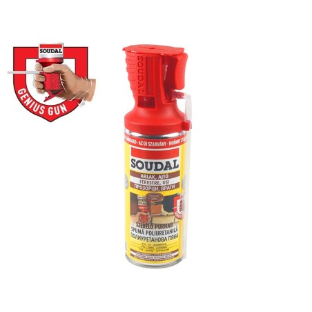 Ръчна монтажна полиуретанова пяна с апликатор Soudal Genius Gun - 300 мл