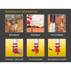 Ръчна монтажна полиуретанова пяна Soudal Genius Gun - 300 мл