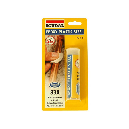 Ремонтна замазка Soudal Epoxy Plastic Steel 83A
