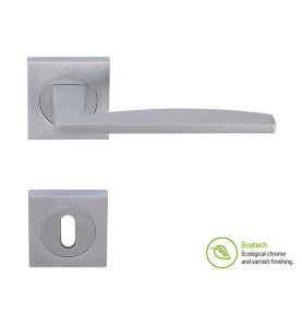 Forme Fashion Modena Interior Door Handles - Satin Chrome, For Standard Key