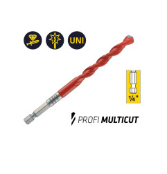 Универсалнo свредло (бургия) Alpen Profi Multicut - 1/4" опашка, 8 мм