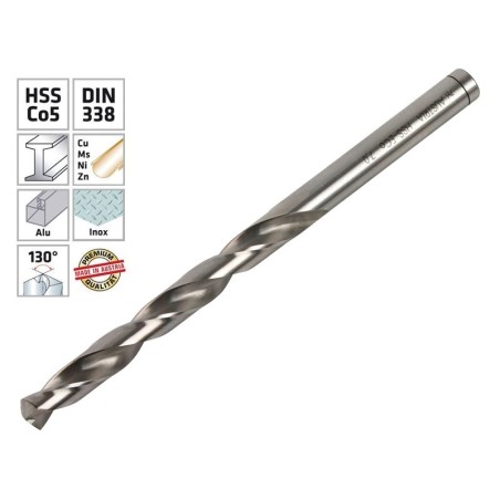 Alpen HSS Cobalt Jobber Drills - DIN 338 RN, 7 mm