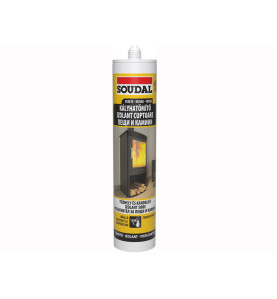 Топлоустойчив уплътнител за печки, камини, пещи Soudal - до 1500°C