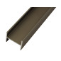 PPH18 H-shaped Profile For Furniture Panels - 3 meters, Aluminium