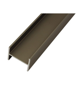 PPH18 Aluminium H-shaped Profile For Furniture Boards - Champagne