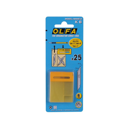 OLFA KB Multipurpose Art Spare Blades - Package