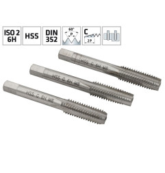 Alpen HSS Hand Taps Set For Metric ISO Threads