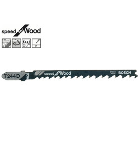 Нож за зеге за дърво Bosch Speed for Wood T244D