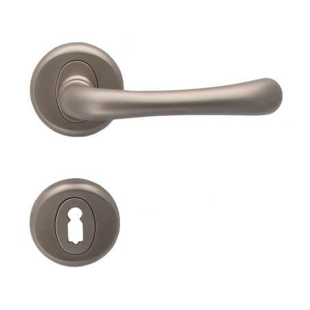Draco Interior Door Handles - Matte Nickel, For Standard Key