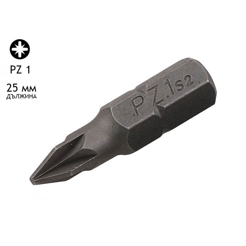 KAMA Screwdriver Bit - 25 mm, PZ 1