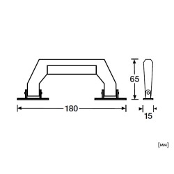 Adam Hall 3431 Lightweight Case Drop Handle