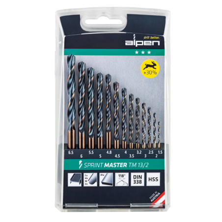 Alpen HSS Sprint TM 13/2 Drill Bits Set