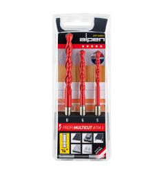 Alpen Profi Multicut ATM 3 Universal Drill Bits Set