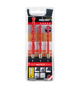 Alpen Profi Multicut ATM 3 Universal Drill Bits Set