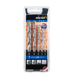 Alpen Long Life TSS 5 Masonry Drill Bits Set