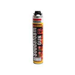 Полиуретанова пожароустойчива монтажна пяна Soudal Soudafoam FR
