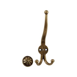 Nomet Sol G4 Furniture Hook - Antique Brass