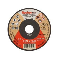 Тънък диск за рязане на стомана и неръждаема стомана Fischer Profi - 115 x 1.0 мм