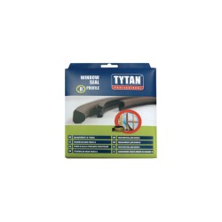 Уплътнителна лента за рамки на врати и прозорци Tytan D-профил - Бял