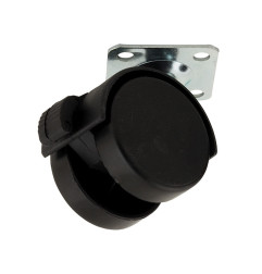 KAMA Furniture Castor With Plate And Brake - 40 mm