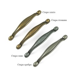 KAMA 1096 Retro Furniture Handle - 96 mm, Old Gold