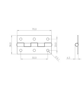 2602 Medium Duty Butt Hinge