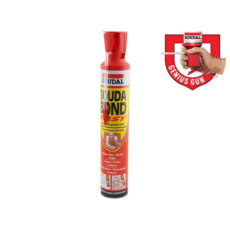 Ръчна полиуретанова лепилна пяна със слабо раздуване Soudal Soudabond Easy
