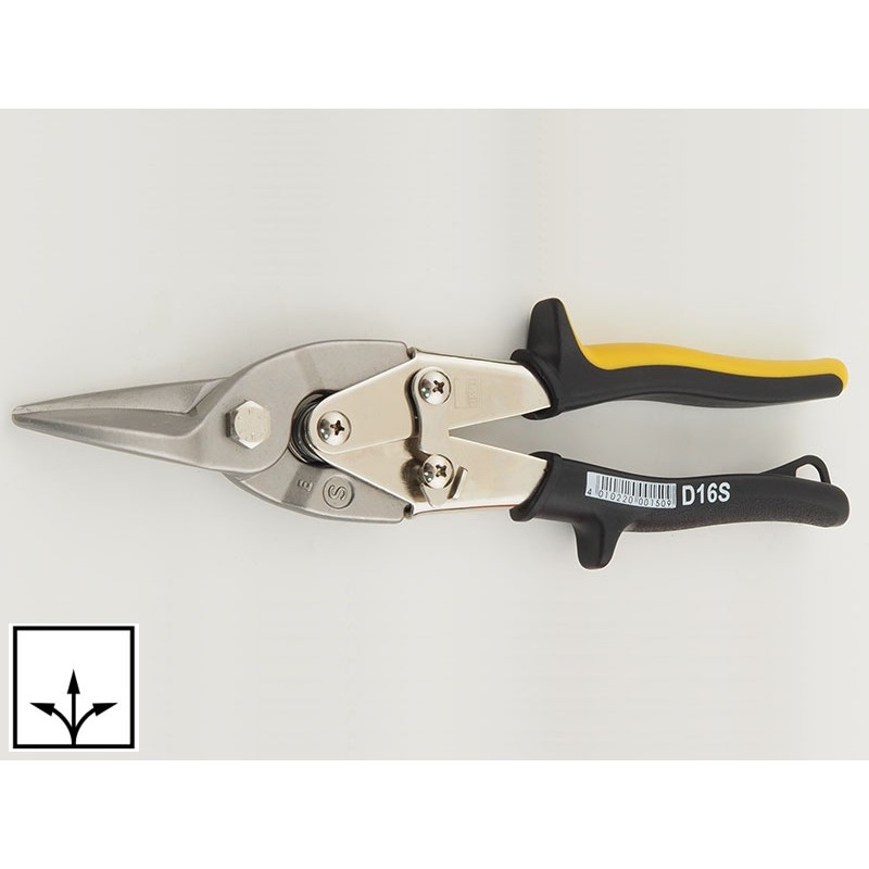 Bessey D16S Hand Snips For Cutting Sheet Metal - Straight