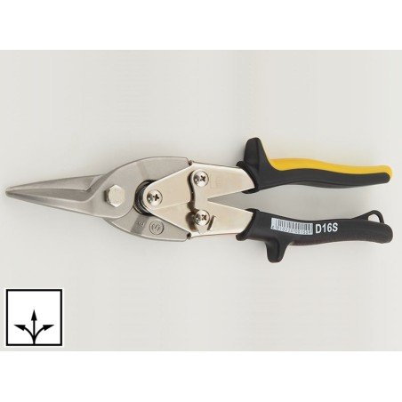 Bessey D16S Hand Snips For Cutting Sheet Metal - Straight