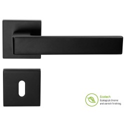 Forme Fashion Asti Interior Door Handles - Standard Key, Matt Black