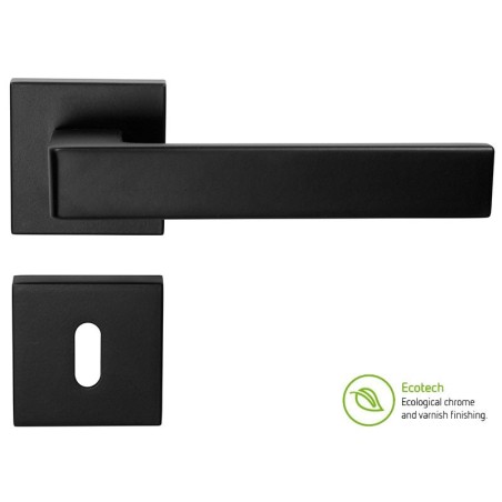 Forme Fashion Asti Interior Door Handles - Standard Key, Matt Black