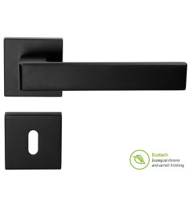 Forme Fashion Asti Interior Door Handles - Standard Key, Matt Black