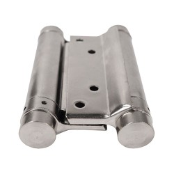 IBFM Double Acting Spring Hinges Set - 100 mm, Nickel, Up to 22 kg doors